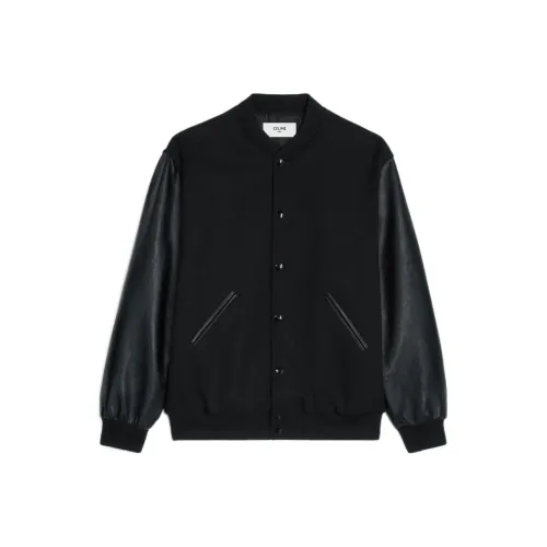 CELINE FW22 Бейсбольная куртка Мужская Черная
