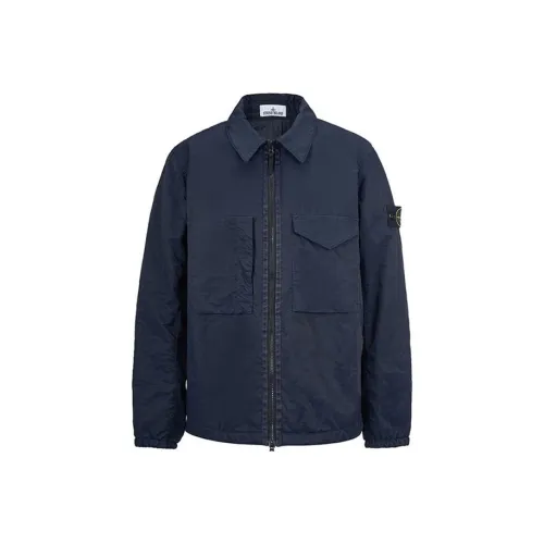 STONE ISLAND FW22 Хлопковый пуховик Мужской Морской синий