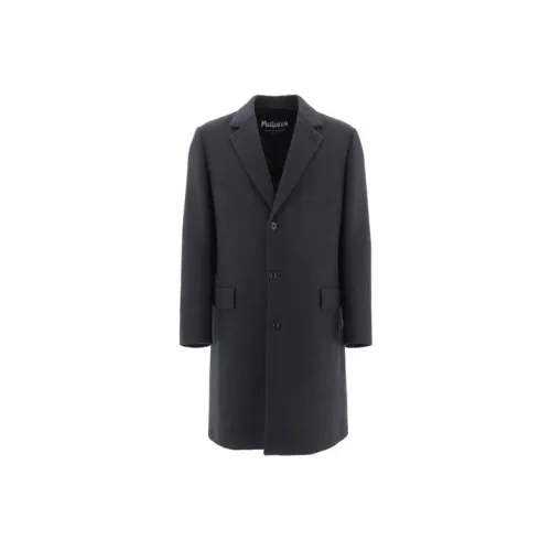 Alexander McQueen Серый Мужской Пальто