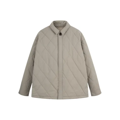 CALVIN KLEIN Хлопковый пуховик Мужской Bay Коричневый