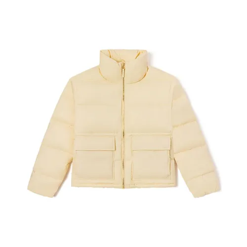 VANS X JOE FRESHGOODS Хлопковый пуховик унисекс овсяного цвета