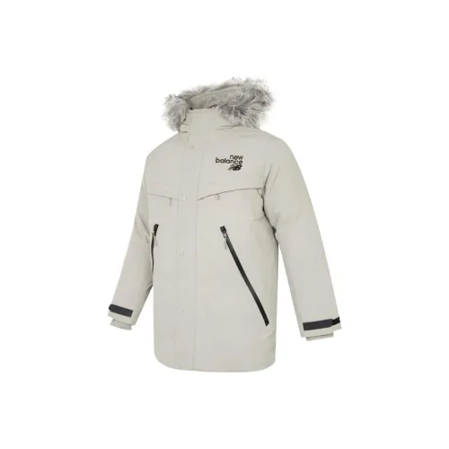 New Balance Серый Мужской Пуховик