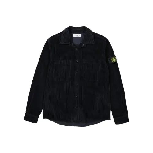 Stone Island Мужские куртки морского синего цвета