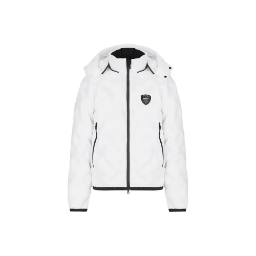 EMPORIO ARMANI EA7 Хлопковый пуховик Мужской Белый