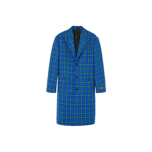 VERSACE Синий Мужской Пальто