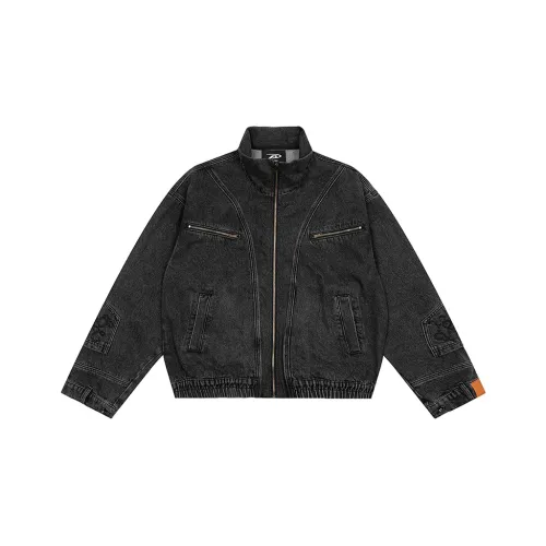 A Chock Denim Jacket Unisex Black A Chock Деним Куртка Унисекс Черный