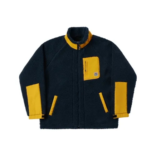 Vision Street Wear Темно-синие унисекс бархатные куртки
