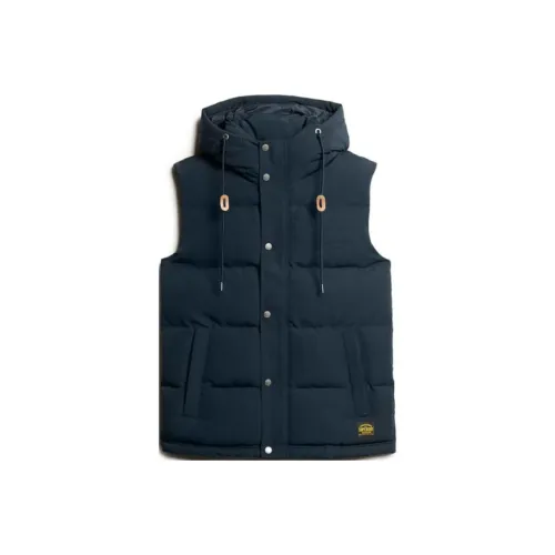 SUPERDRY Мужские жилеты синие