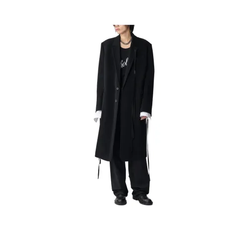 Ann Demeulemeester Пальто Мужское Черное