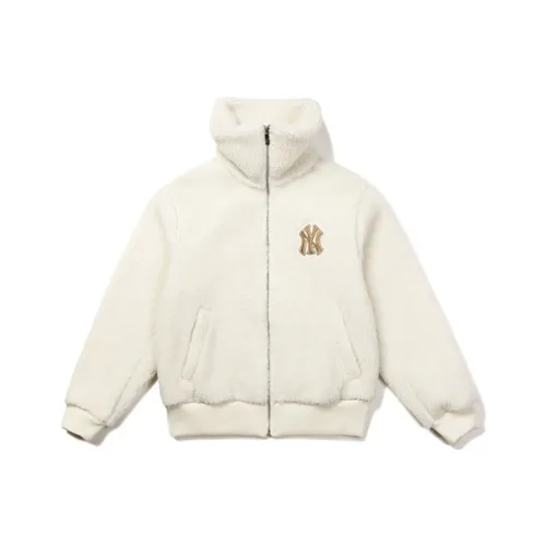 MLB New York Yankees Velvet Feel Coat Unisex Ivory