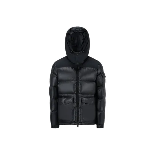 MONCLER Черный Мужской Пуховик