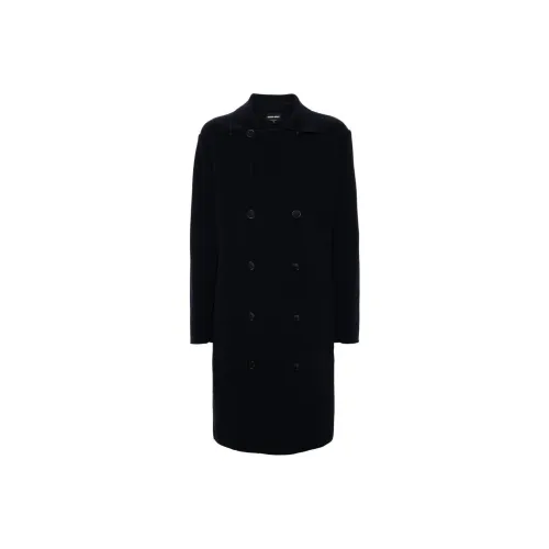 GIORGIO ARMANI FW24 Пальто Мужское Полуночный Синий