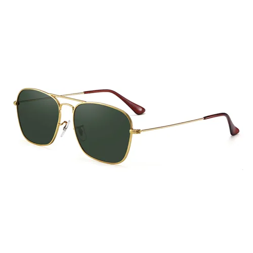Wood Premium Alloy Square Sunglasses Men's