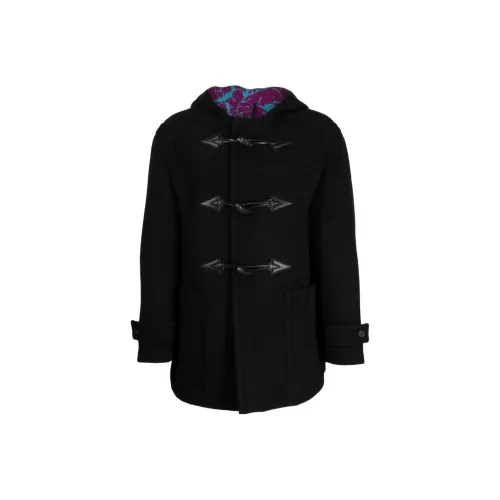 VERSACE Черное мужское пальто