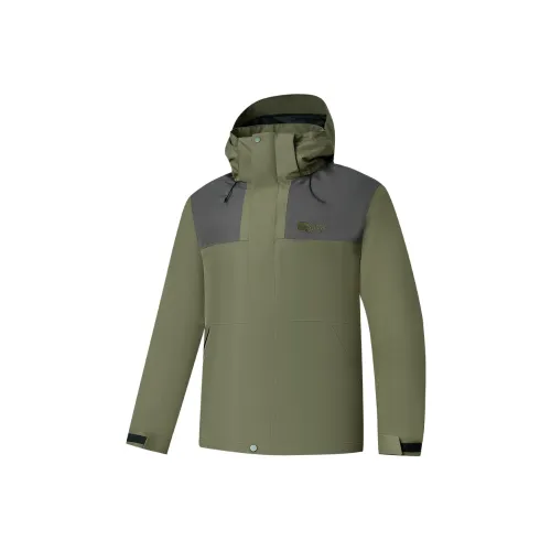 QIAODAN Mountain God Series Хаки Зеленый/Пыльно-Серый Мужские Ветровки