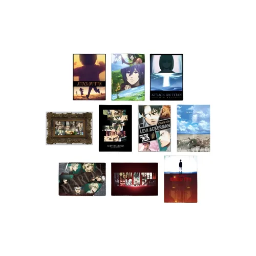 BANDAI Elvin Smith Attack on Titan Earthquake H Prize Plastic Colorful Painting Art Prints Anime