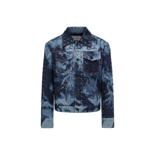 FENG CHEN WANG Темно-синий Унисекс Куртки