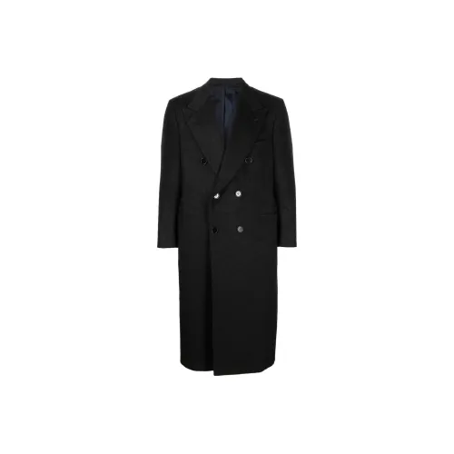 KITON Мужское черное пальто