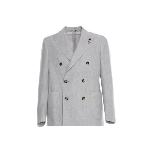 LARDINI Серый Мужской Куртки