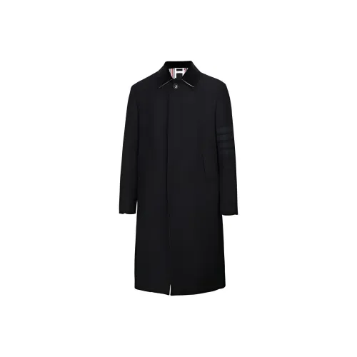 THOM BROWNE Черное Мужское Пальто