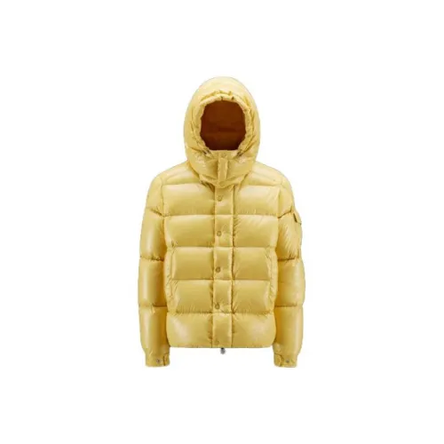 Moncler Пуховик Мужской Linen Yellow