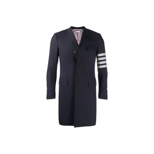 THOM BROWNE Черное Мужское Пальто