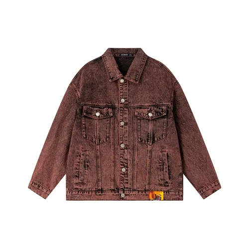 CAISEDI Красный Мужской Джинсовые Куртки