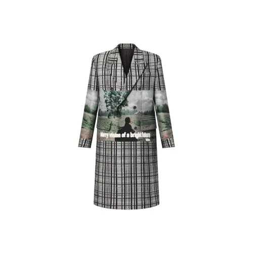 LOUIS VUITTON Серый Мужской Пальто