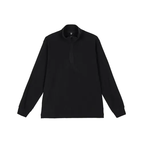 UNIQLO Бархат Feel Пальто Унисекс Черный