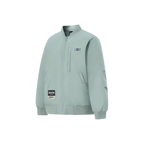 LINING x PIKESICAOMEIXIONG LIANMINGKUAN Sports Life Collection Пуховик Мужской Серый Пена Зеленый