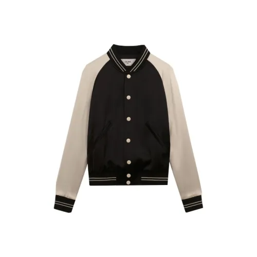 CELINE Бейсбольная куртка Мужская Черная