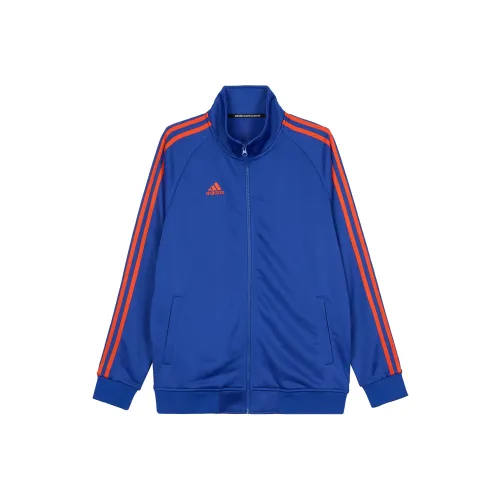Adidas 3 Stripes Синий Основа Апельсин Полосы Унисекс Куртки