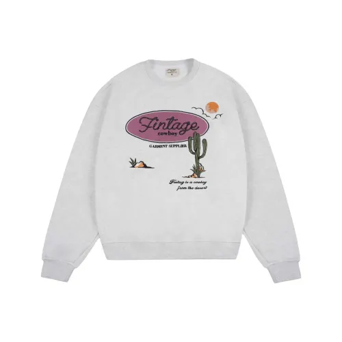 FAKE VINTAGE Толстовка Унисекс Light Серый