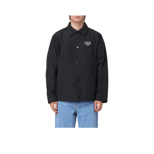A.P.C SS24 Куртки Пальто Мужской Черный