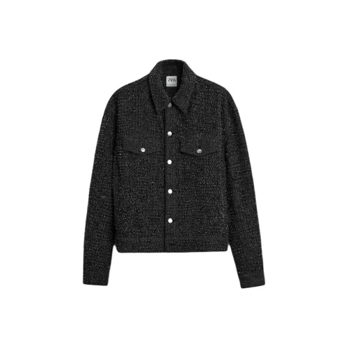 ZARA Черные Мужские Джинсовые Куртки