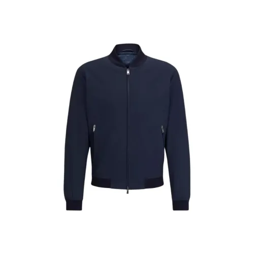 Hugo Boss Городской техвир Коммутирование Коллекция SS24 Куртки и Пальто Мужской Темно-синий