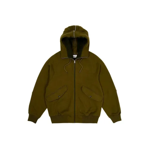 PALACE FW23 SPLIT HOOD BOMBER SWEAT OLIVE Куртки и пальто унисекс