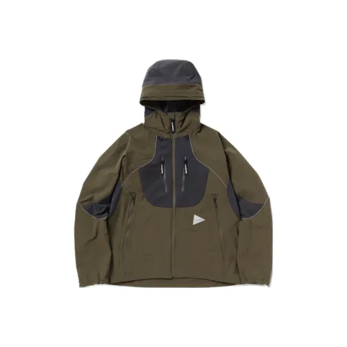 And Wander SS24 Куртка Мужская Хаки