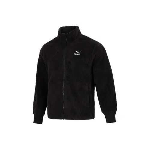 PUMA Мужские бархатные куртки черного цвета