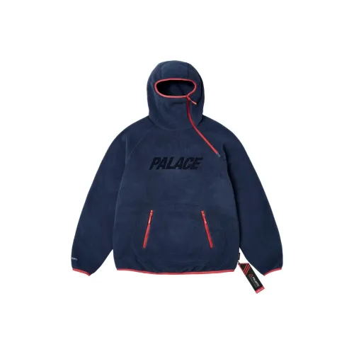 PALACE ULTIMO Series FW23 Velvet Feel Coat Unisex Navy Blue