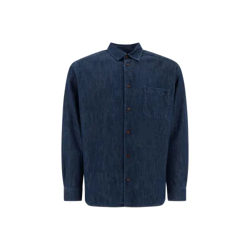 A.P.C. Joint Paragraph Blue Men's Denim Jackets
