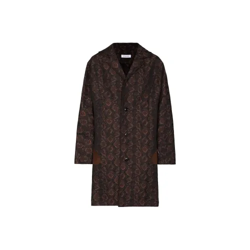 Kiko Kostadinov совместное брендирование Коричневое мужское пальто