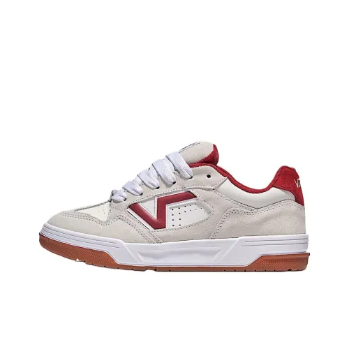 Vans Upland Low Топ Скейтборд Кроссовки Унисекс Бежевый Красный