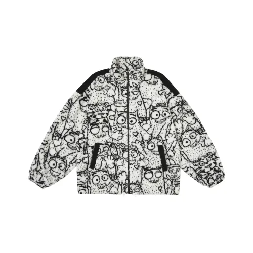 AMONSTER Белый Унисекс Бархатные Куртки