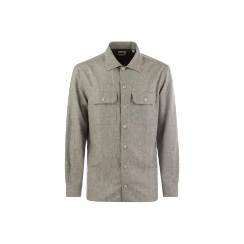 BRUNELLO CUCINELLI Куртки Пальто Мужской Жемчужный