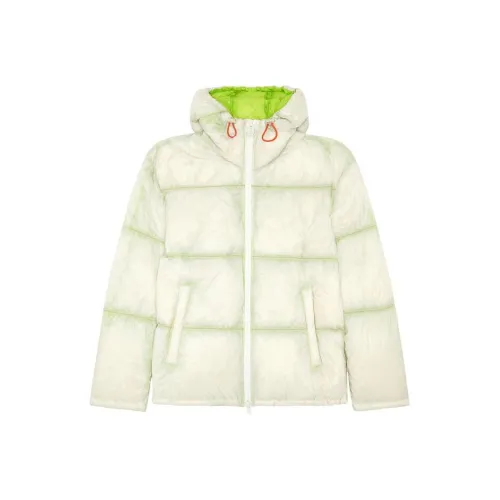 DIESEL Белый Мужской Пуховик