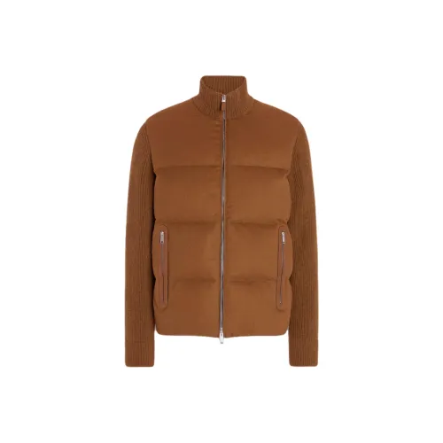 Zegna FW24 Down Jacket Men Brown