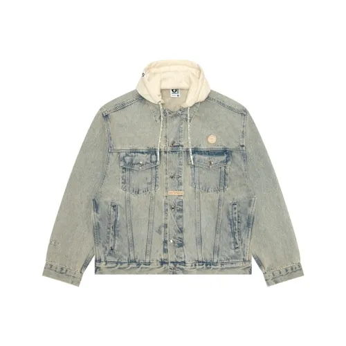 Aape FW24 Denim Jacket Men's Blue