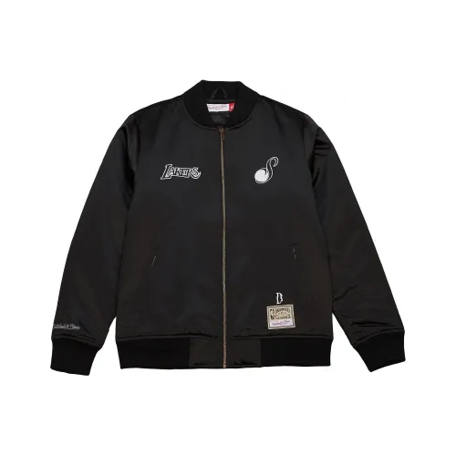 MITCHELL NESS x Suga Glitch SS24 Bomber Los Angeles Lakers Куртки и Пальто Унисекс Черный