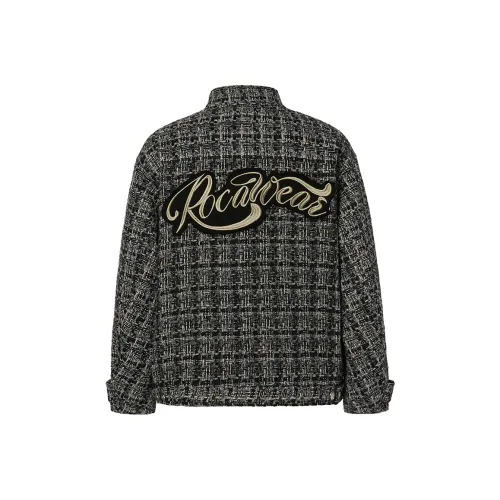 ROCAWEAR Хлопковый пуховик унисекс черный многоцветный